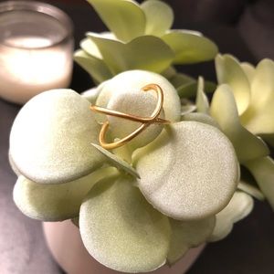 Madewell Gold Plated Criss Cross Ring
